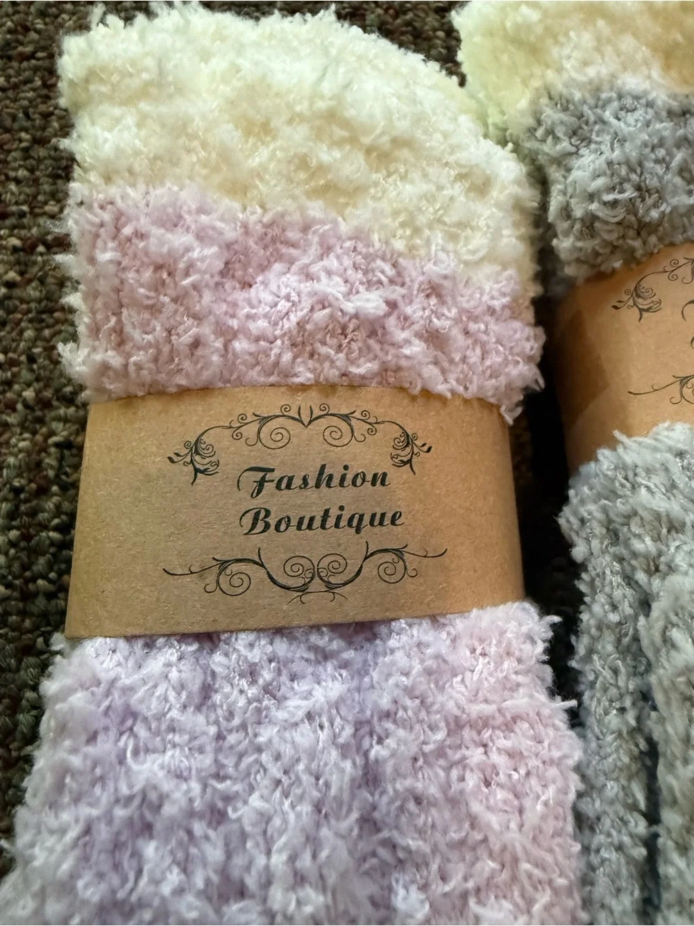 Plush Fuzzy Cozy Socks - Pastel Assorted